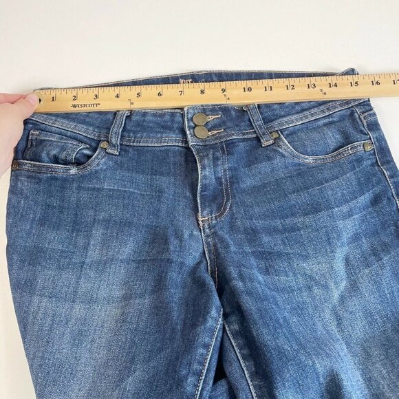 Kut From The Kloth Womens Capri Cropped Distressed Jeans Blue Size 6 Mid Rise - Picture 8 of 10